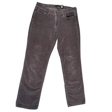 Y2K Calvin Klein Women's Straight Leg Size 8 Brown Corduroy Soft Grunge 90s