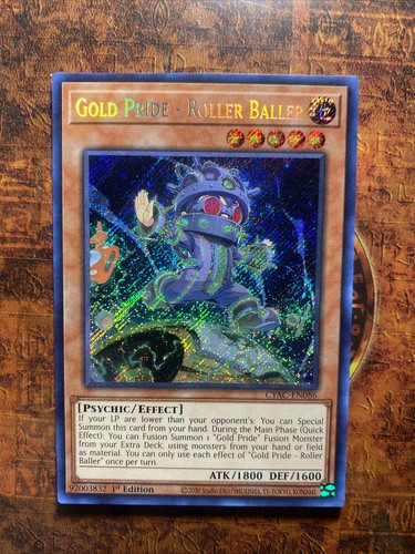 Yugioh Gold Pride Roller Baller CYAC EN086 Secret Rare 1st Ed NM EBay