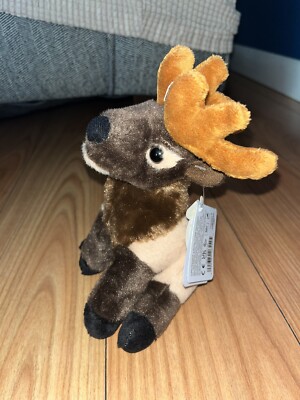 Wild Republic Brown and Tan Moose Plush 6 