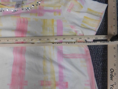 ALfred Dunner top Small pink stretch classic tee top roundneck - Picture 4 of 10