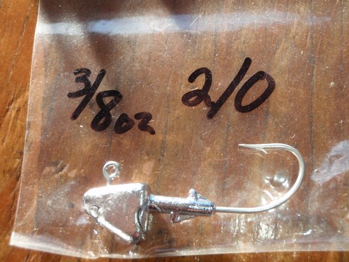 20 3/8oz S9 Shad Head Jigs on Eagle Claw 635 Saltwater 1/0 2/0 or 3/0 Hooks - Picture 5 of 6