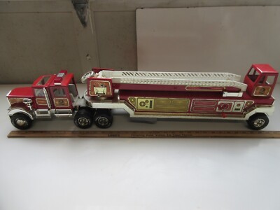 Tonka Fire Truck #2 Hook & Ladder - Ladder Damage -