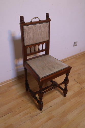 4 Esszimmerstühle Jagdstühle Küchenstühle Gründer Antik ca. 1900 Jh. - Bild 8 von 20