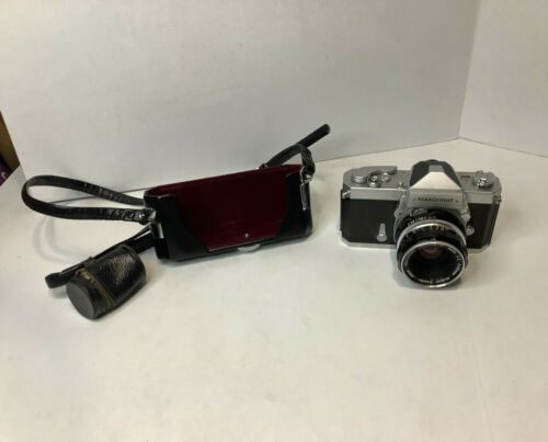 Appareil photo reflex argentique vintage Nikon Nikkormat FT 35 mm avec objectif 50 mm noir tel quel  - Photo 1 sur 12