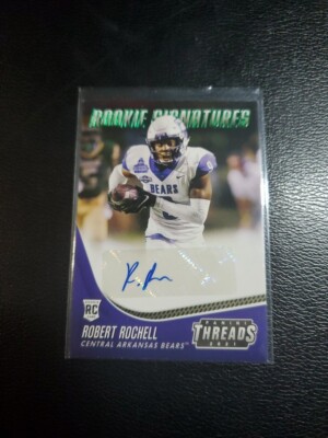 Robert Rochell Sign 2021 Chronicles ROBERT ROCHELL TS-RRO Threads GREEN Rookie Signatures ...