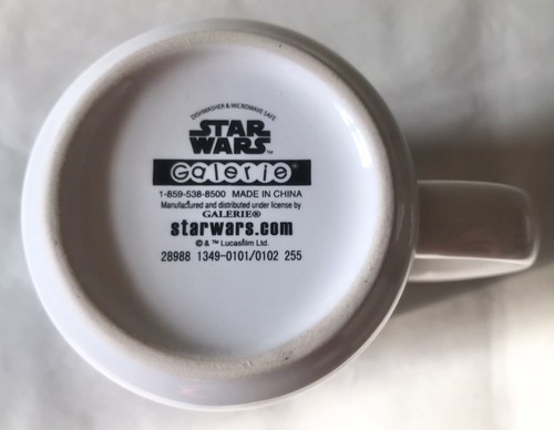 Par de 2 tazas de café de cerámica de galería Star Wars personaje Yoda Chewie - Imagen 12 de 12