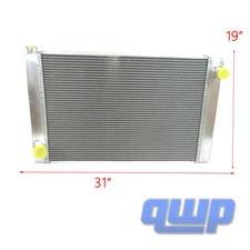 Aluminum Performance Radiator 2 Row Single Pass 31 x 19 x 3 Ford Mopar 