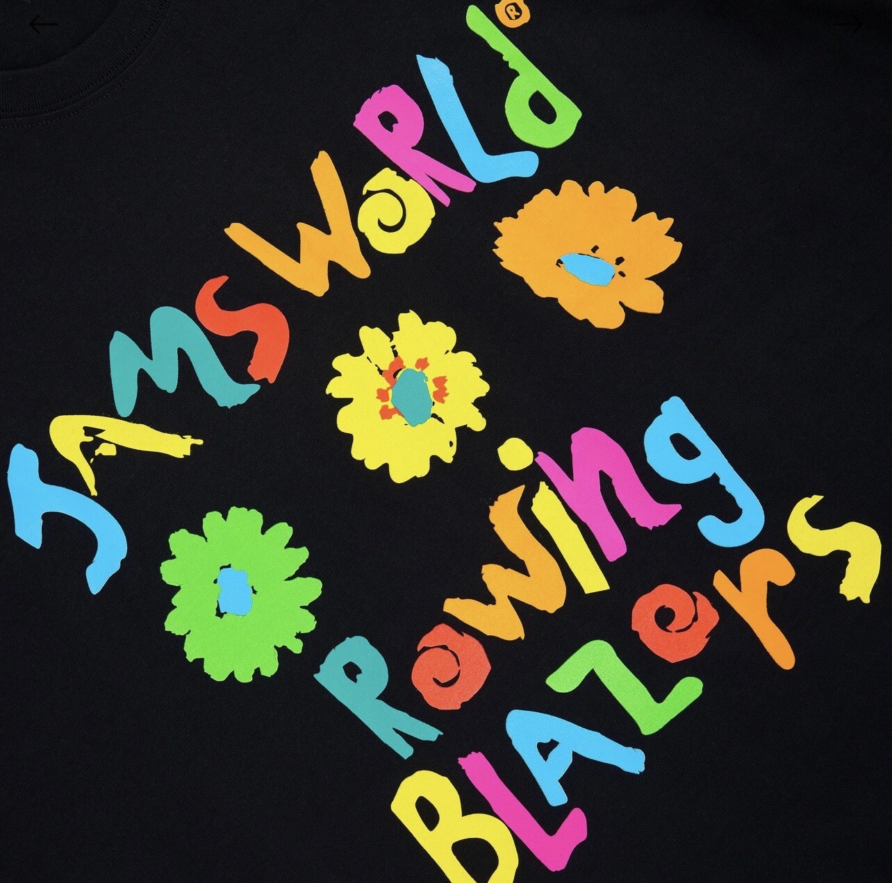 FILA Maglietta nuova con Rowing Blazers × Jams World anni '90 nera uomo medio