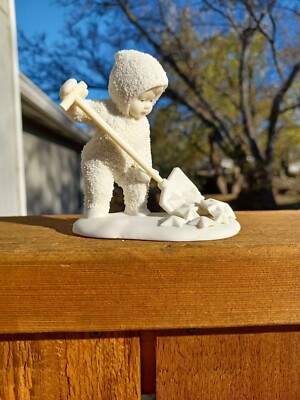Dept 56 Snowbabies So Much Work To Do Winter Tales Shoveling Stars 1993 VTG