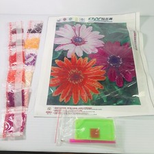 DIY Diamond Paint Kit Flower Pattern VTG