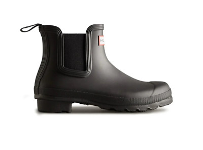 NEW! Women's Hunter Original Chelsea Rain Boots BLACK US Size 7 / UK 5 Insulated