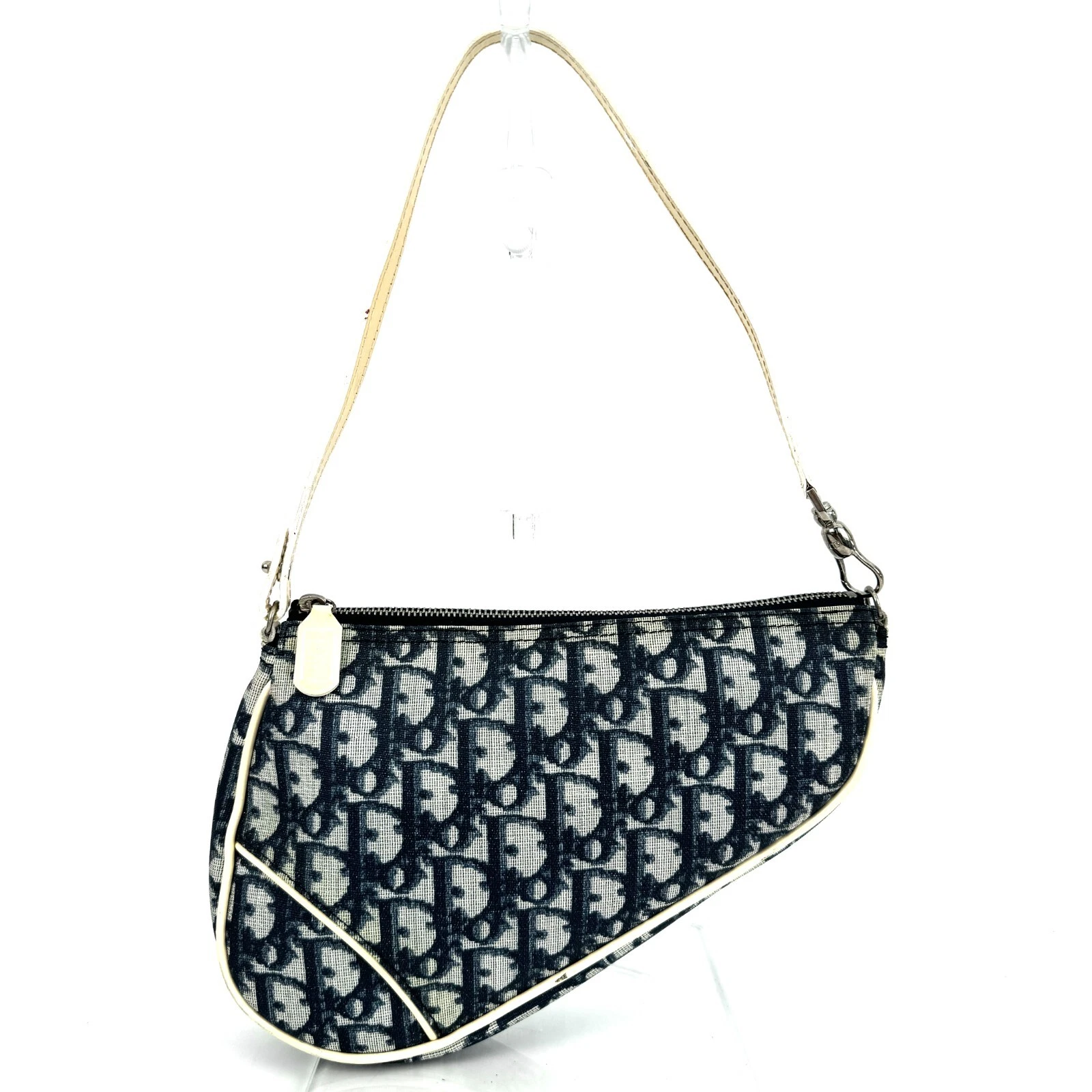 Sacoche de selle Dior bandoulière trotteur toile authentique