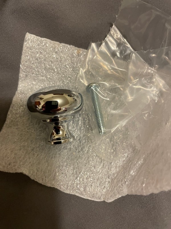 Waterworks University 1  1/8" knobs TWO $180 retail, $90 EACH polished chrome