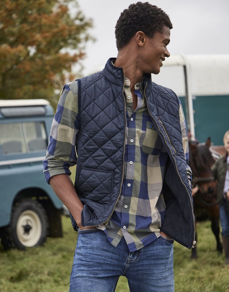 fleece lined gilet mens