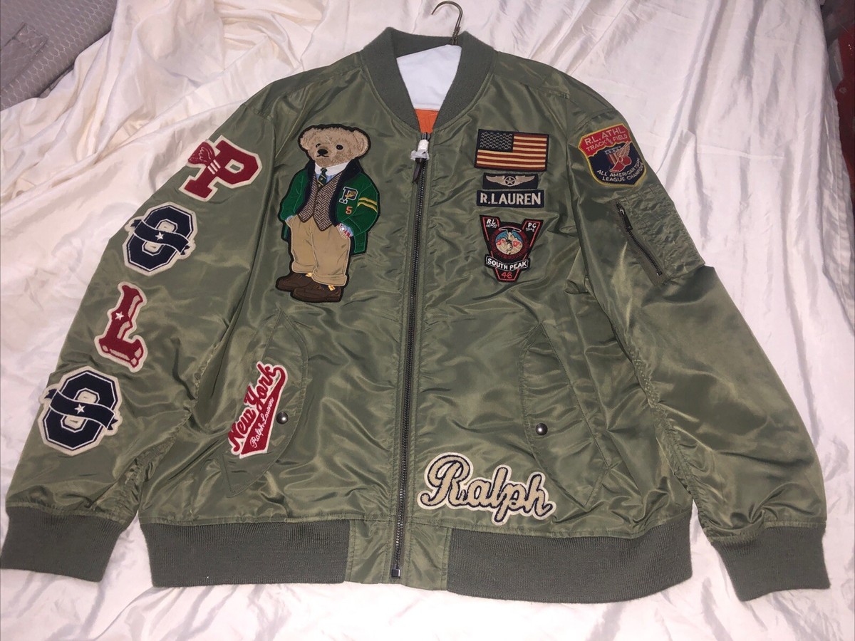 Vintage Polo Ralph Lauren Military MA-1 Bomber Jacket | eBay Vintage Polo Ralph Lauren Military MA-1 Bomber Jacket | eBay
