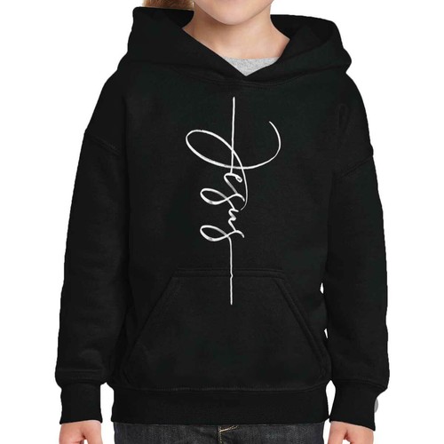 Jesus Christ Stylish Fashion Religious Gift Youth Girls Hoodie Sweatshirts Kids - Picture 6 of 6