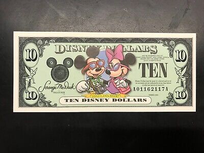 2001 A $5 Disney Dollars PMG Graded 65 EPQ DIS72 MICKEY CALIFORNIA ADVENTURE 2001 A $5 Disney Dollars PMG Graded 65 EPQ DIS72 MICKEY CALIFORNIA ADVENTURE