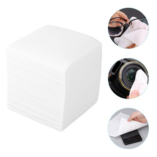 300PCS Lint-free Wipes Lens Wipes for Eyeglasses Dry Dust-Free Cleaning Cloth - Afbeelding 7 van 10
