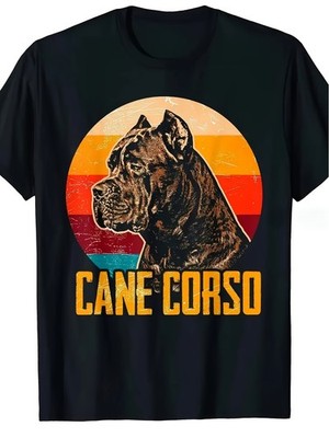 1pc, Cane Corso Italian Dog T-shirt - Vintage Style, Comfortable Fit, Perfect