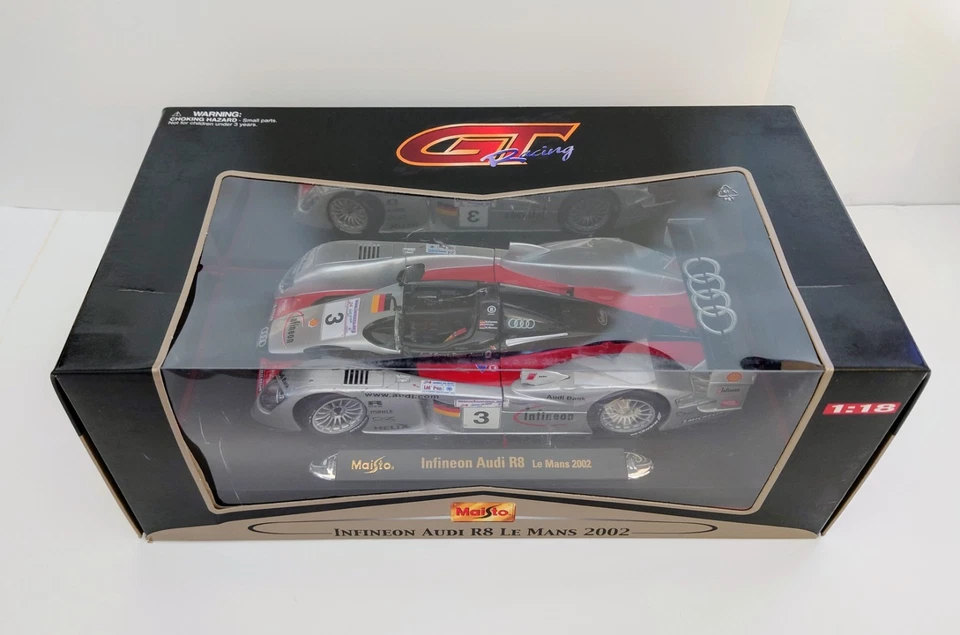 Maisto 1/18 Audi R 8 Infineon Le Mans 2002 GT Racing, edición especial Foto 4 de 4