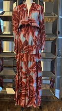 Farm Rio Pink Red Blue Azalea Maxi Dress SZ XS New With Tags