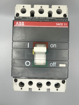 ABB SACE S3 S3D 250A Circuit Breaker 3-Pole 690VAC Molded Case Switch LOC:AS48.2