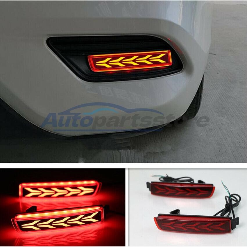 For Nissan Sentra 2013-2019 LED Rear Fog Light Tail Bumper Light Sets