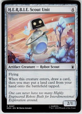 H.E.R.B.I.E. Scout Unit 247 Marvel Super Heroes Magic the Gathering
