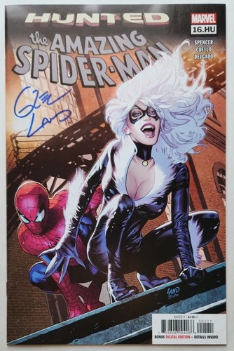 Amazing Spiderman #16.HU Autographed by Greg Land Marvel Comics 2019 Black Cat