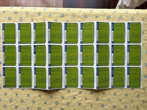 1975-1976 Topps Team Checklist NBA & ABA Basketball Uncut Sheet Card Set