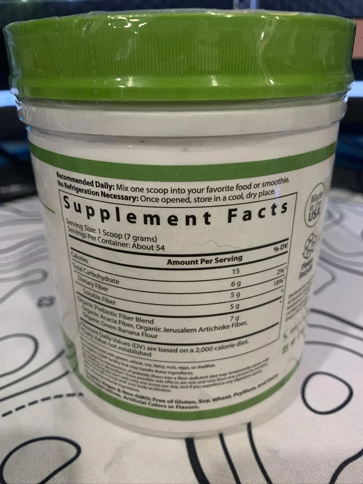 Hyperbiotics Prebiótico Orgánico Propietario 13.23 OZ 375 g Sin Lácteos ex 2/26 Foto 2 de 2