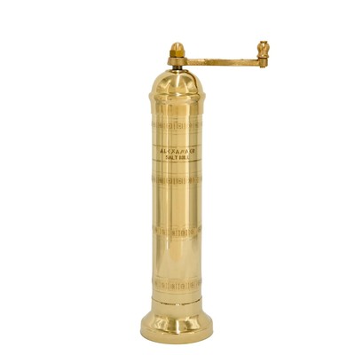 9 Inch Brass Salt Mill European Craftsmanship Unique Handmade Seasoning Grinder