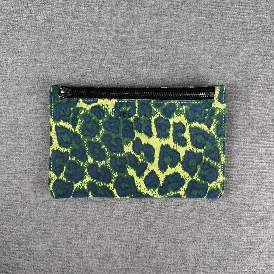 Bolso sin asas Liebskind Berlin pequeño verde estampado animal gamuza cuero festival defecto Foto 2 de 4