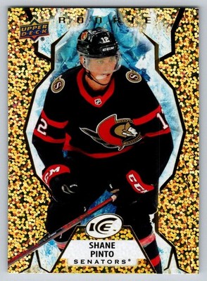 2021-22 Upper Deck Ice - Gold RC Rookie Card #142 Shane Pinto Ottawa Senators
