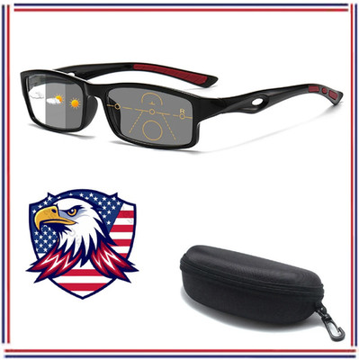 Photochromic Progressive Multifocal Reading Glasses Stylish Readers Eyeglasses