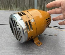 Vintage Yugoslavia 115v Air Raid Siren Works Hot Rat Rod Car Truck 6.5 Long