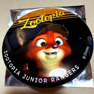 Zootopia Nick Wilde Childhood Badge with Stand Disney Official Unused 100mm