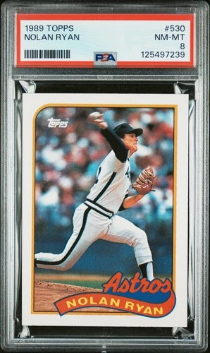 1989 Topps #530 Nolan Ryan PSA 8