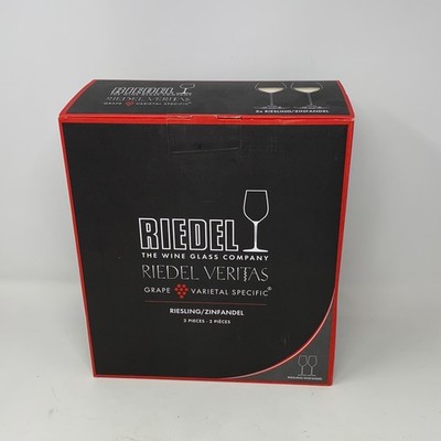 Riedel Veritas Riesling/Zinfandel Wine Glasses Set of 2, Clear