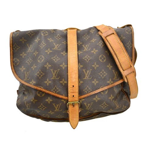 LOUIS VUITTON SAUMUR 35 MESSENGER SHOULDER BAG MONOGRAM M42254 AR0972 XX37516