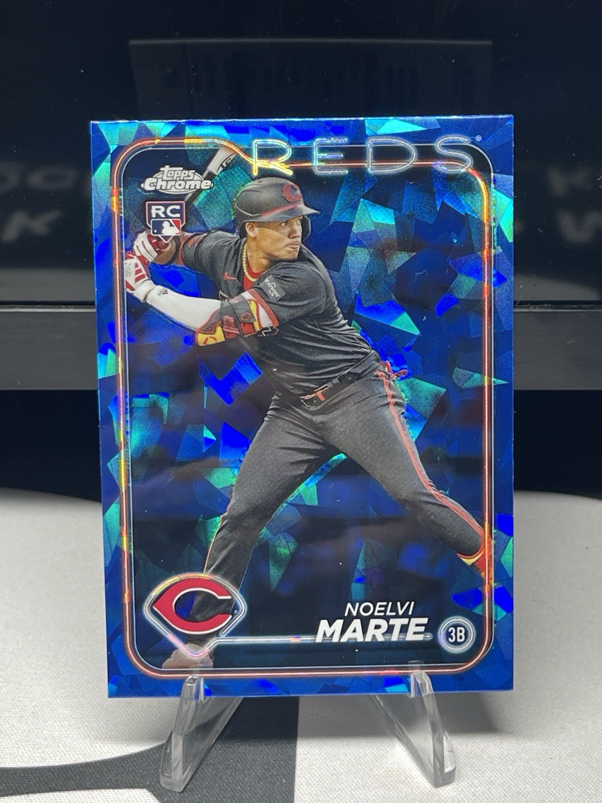 Noelvi Marte 2024 Topps Chrome Sapphire RC Cincinnati Reds #548