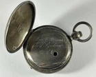 1863 Coin Silver Pocket Watch Engraved to Union Captain for Capturing CSA Ship