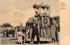 PC INDIA STATE ELEPHANT OF THE GAIKWAR INDIAN ROYALTY (a71676)