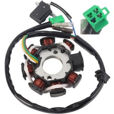 Magneto Ignition Stator 5 wire DC 8 Pole Fits For GY6 engine GY6 49cc 50cc 80...