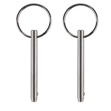 2 Pack Quick Release Pin, Diameter 3/16"(4.8mm), Overall Length 2"(51mm), Usa...