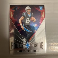 Jonathan Brooks 2024 Panini Phoenix Rookie Rising  Rookie Card #RR-JBS Panthers. rookie card picture