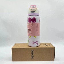 Owala FreeSip Girlhood 32 oz. Stainless Steel Water Bottle Multicolor Bows 