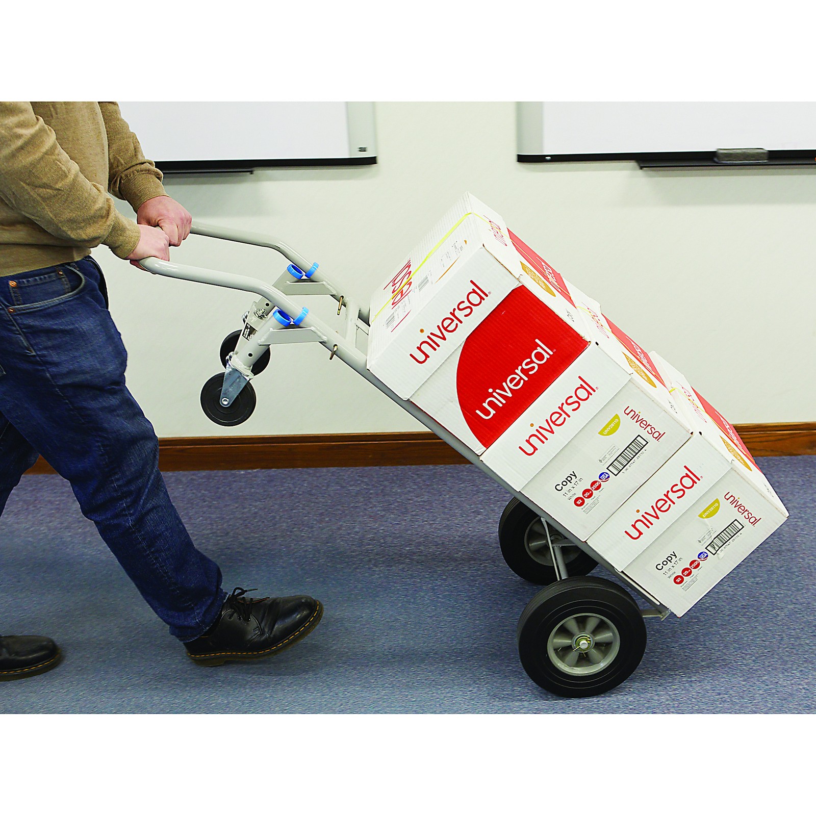 Strongway 2-in-1 Convertible Hand Truck, 800-Lb. Horizontal Capacity, 600-Lb.