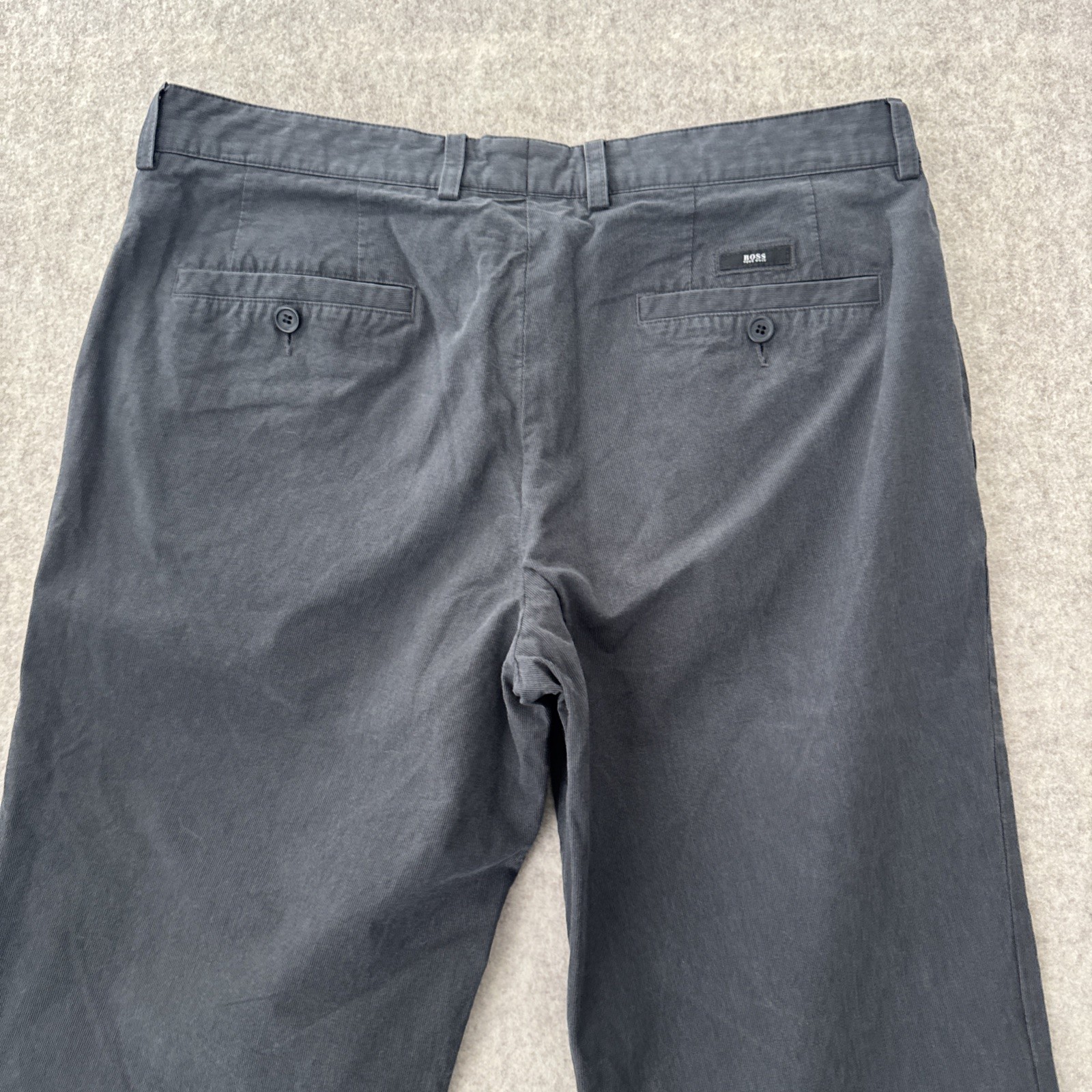 Hugo Boss Chuck Tailored Straight Cotton Pants Gray Mens 34x33 thumbnail 10