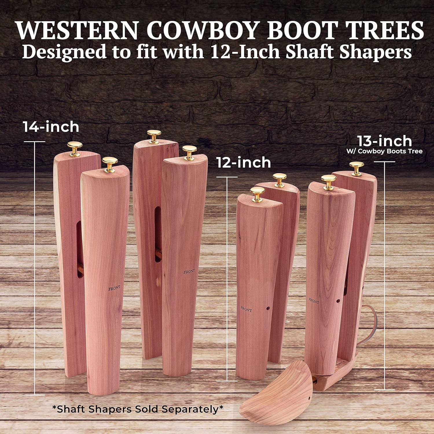 HOUNDSBAY Boot Trees, Cedar Boot Tree for Men, Shoe Tree for Boots, Boot Stretch